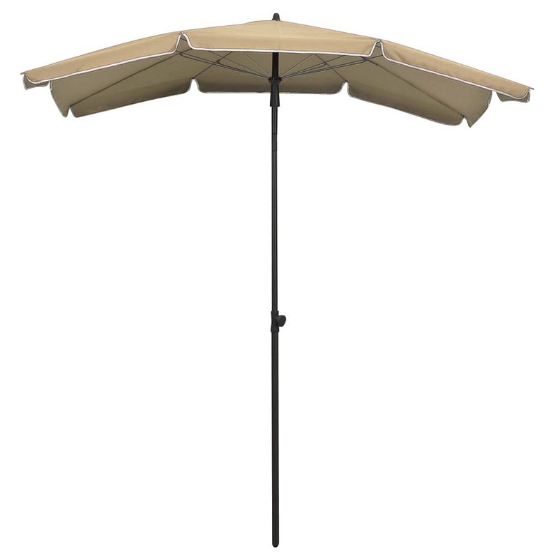 Foto van The living store parasol - opvouwbaar - 200 x 130 x 234 cm - uv-beschermend polyester - stalen paal - 10 baleinen -