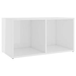 Foto van Vidaxl tv-meubel 72x35x36,5 cm spaanplaat hoogglans wit