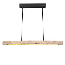 Foto van Industriële hanglamp mella - l:80cm - led - metaal - zwart