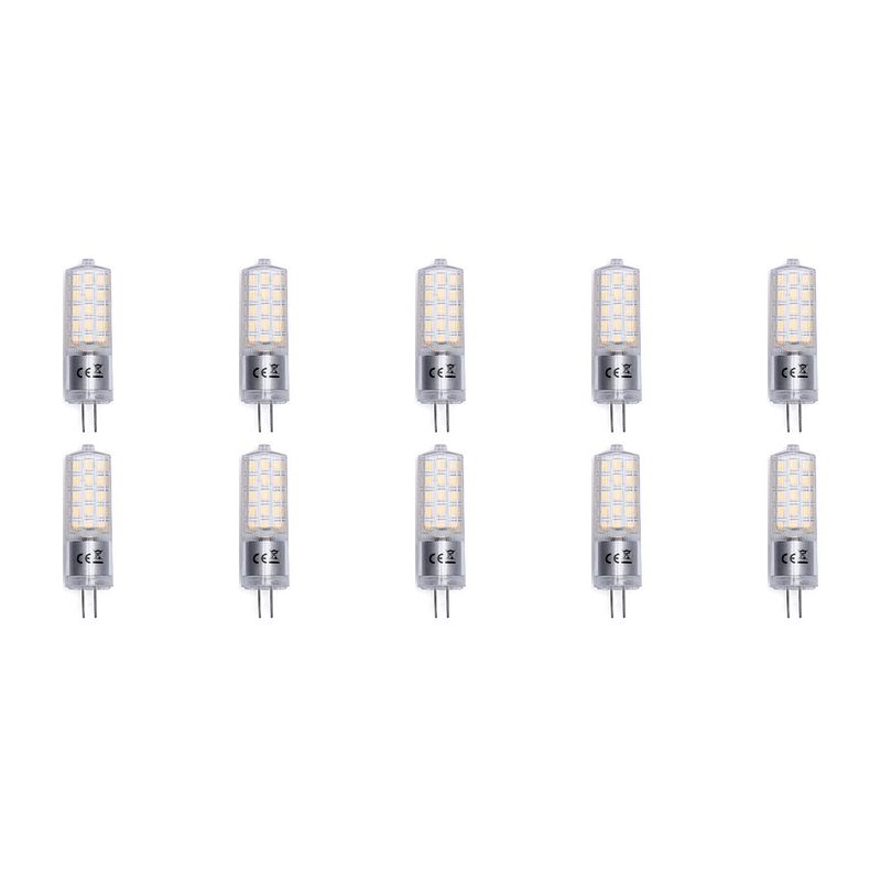 Foto van Led lamp 10 pack - aigi - g4 fitting - 3.6w - warm wit 3000k vervangt 35w