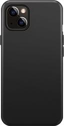 Foto van Xqisit silicone case apple iphone 14 plus back cover zwart