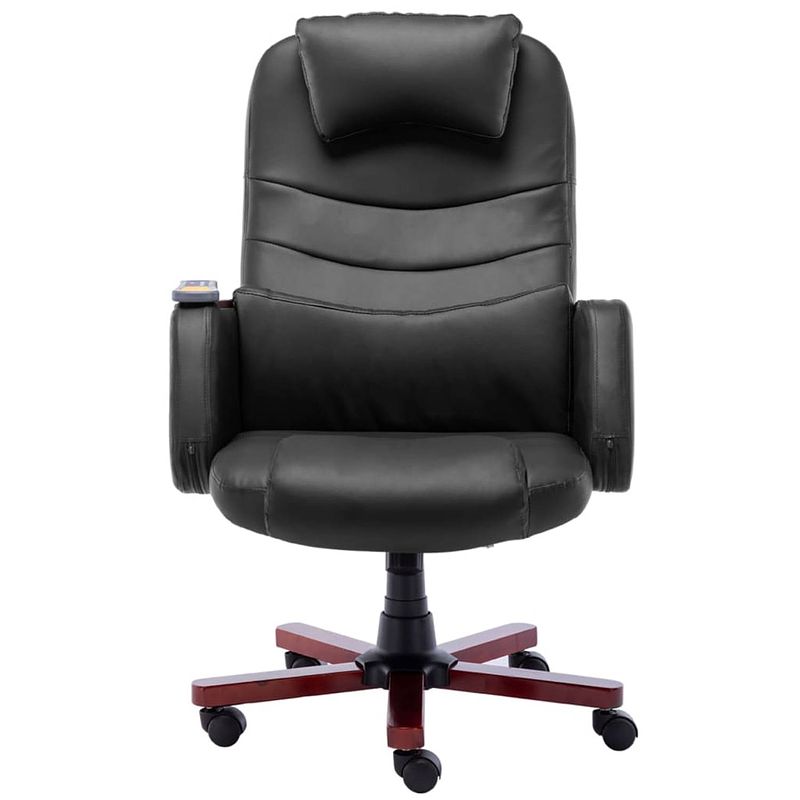 Foto van The living store kantoorstoel ergonomisch - massage- en ligfunctie - zwart - 66 x 68 x (106-115) cm - 110 kg