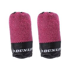 Foto van Sporthanddoek 2 stuks - microvezel - roze - fitness - reizen - 80 x 40 cm