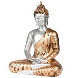 Foto van Boeddha beeld voor binnen goud 29 cm - beeldjes