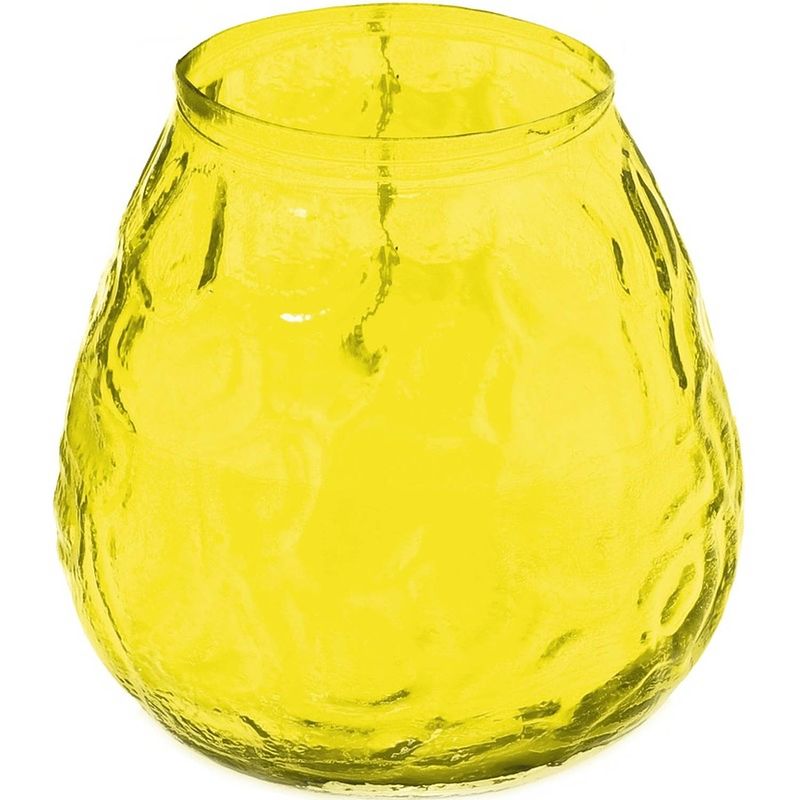 Foto van 1x citrus geurkaars in glazen houder 48 branduren - geurkaarsen