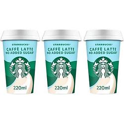 Foto van Starbucks® caffe latte no added sugar ijskoffie 3 x 220ml bij jumbo