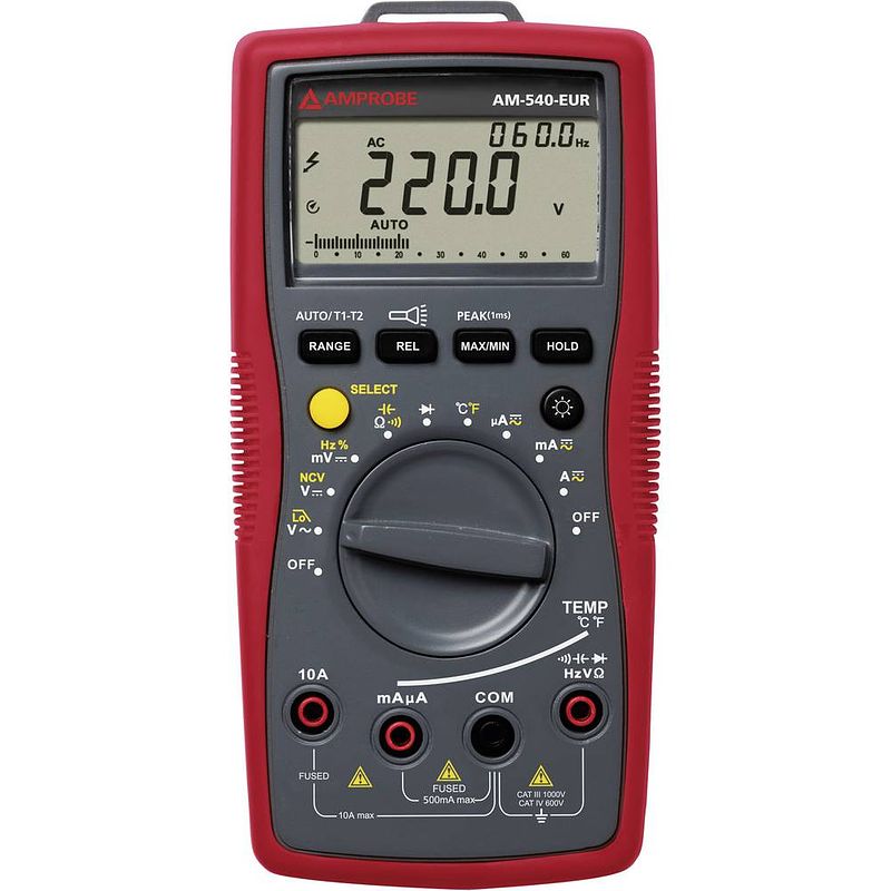 Foto van Beha amprobe am-540-eur multimeter digitaal cat iii 1000 v, cat iv 600 v weergave (counts): 6000