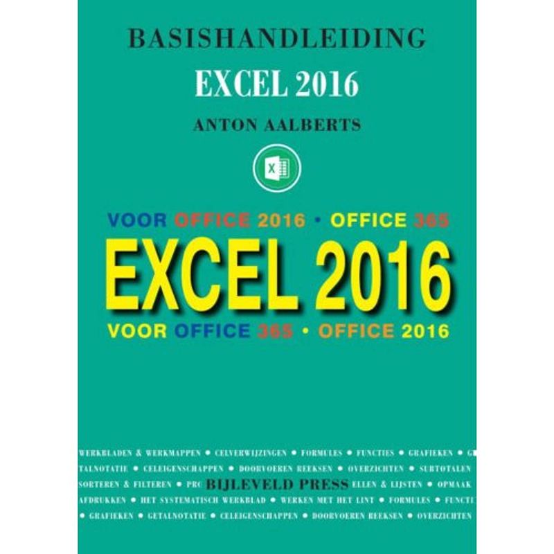 Foto van Basishandleiding excel 2016