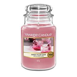 Foto van Yankee candle - sweet plum sake geurkaars - large jar - tot 150 branduren