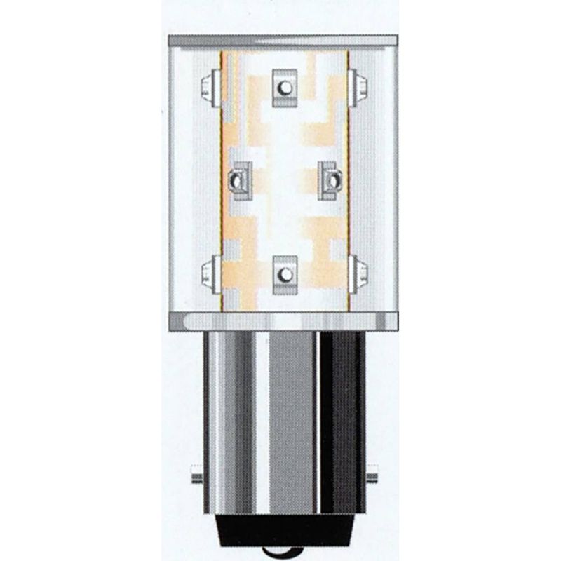 Foto van Oshino led-signaallamp ba15d wit 24 v/ac, 24 v/dc 6600 mlm odw01sm12b15-24