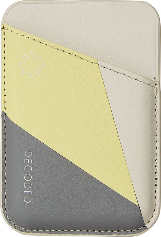 Foto van Decoded met nike grind materiaal kaarthouder voor iphone met magsafe geel