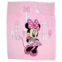 Foto van Disney minnie mouse fleece deken shopping - 110 x 140 cm - polyester