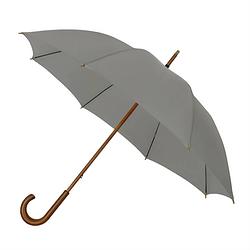 Foto van Impliva paraplu eco 88 x 102 cm bamboe/glasfiber grijs/bruin