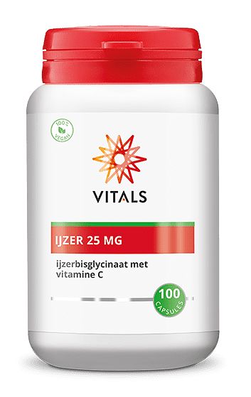 Foto van Vitals ijzer 25mg capsules