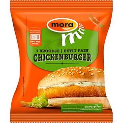 Foto van Mora 1 broodje chickenburger 130g bij jumbo