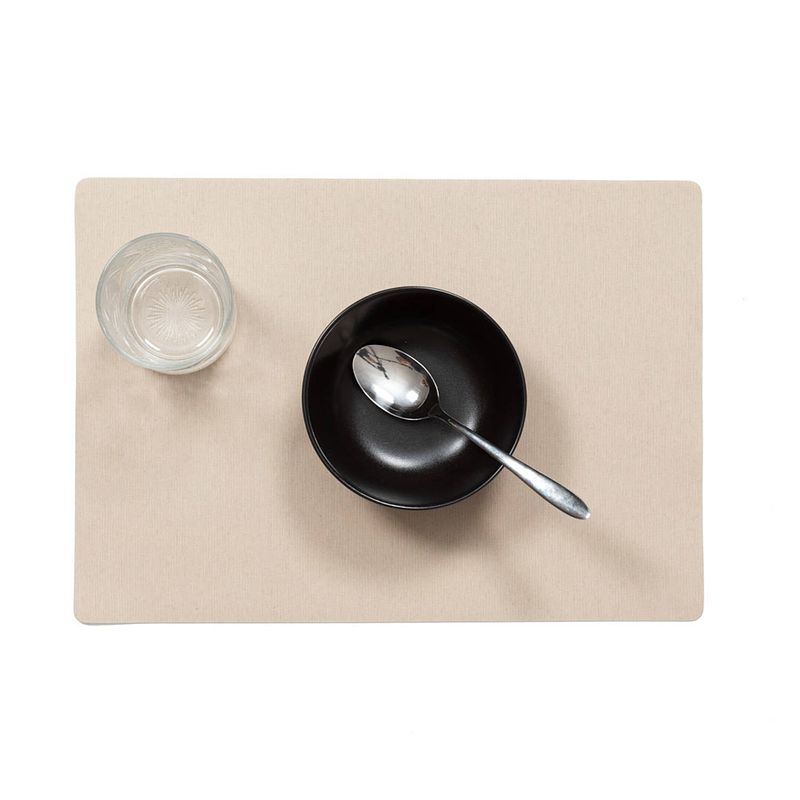 Foto van Stevige luxe tafel placemats plain camel 30 x 43 cm - placemats