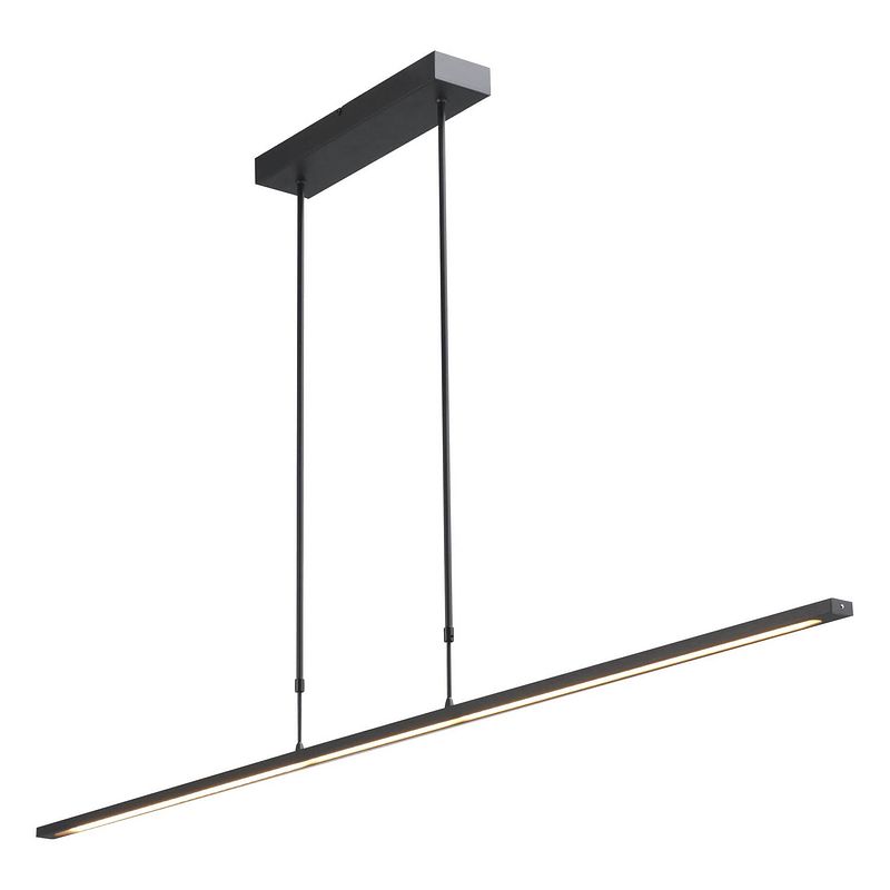 Foto van Masterlight hanglamp real 2 led 160 cm zwart nikkel