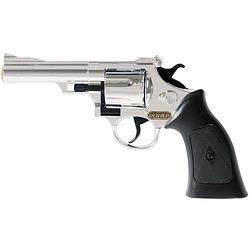 Foto van Cowboy verkleed speelgoed revolver/pistool kunststof 12 schots plaffertjes - verkleedattributen