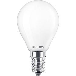 Foto van Philips - led lamp - set 2 stuks - classic lustre 827 p45 fr - e14 fitting - 4.3w - warm wit 2700k vervangt 40w
