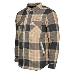 Foto van Jervis padded flannel shirt heren beige maat xxl