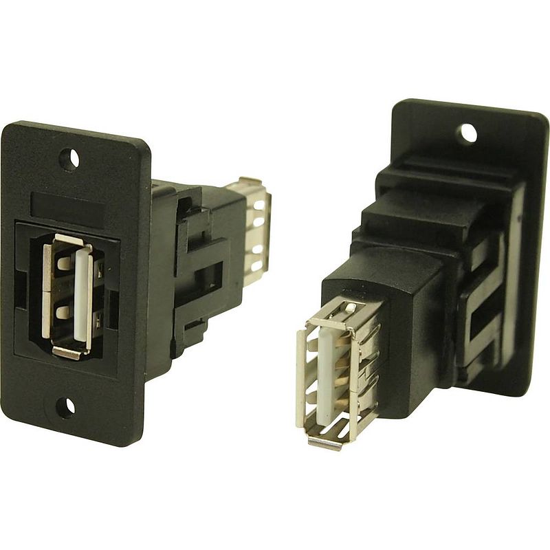 Foto van Adapter, bus, inbouw usb-bus type a - usb-bus type a cp30608nx cliff 1 stuk(s)