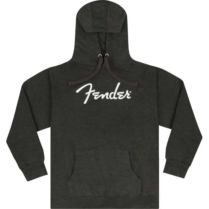 Foto van Fender spaghetti logo hoodie gray heather xxl