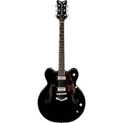 Foto van Gretsch g6636-rf richard fortus signature falcon black semi-akoestische gitaar met koffer