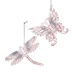 Foto van Kurt s. adler - pink/clear butterfly& dragonfly 4.9 inch