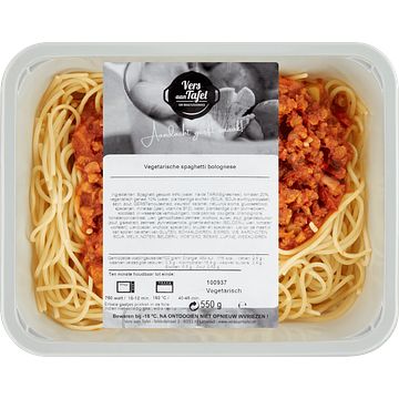 Foto van Vers aan tafel vegetarische spaghetti bolognese 550g bij jumbo