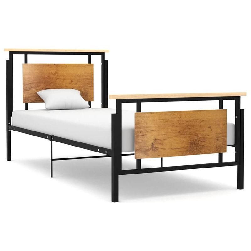 Foto van Vidaxl bedframe metaal 90x200 cm