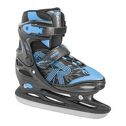 Foto van Roces jokey ice 3.0 verstelbare schaatsen zwart/blauw maat 30 33