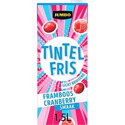 Foto van Jumbo tintelfris framboos cranberry 1kcal 1,5l