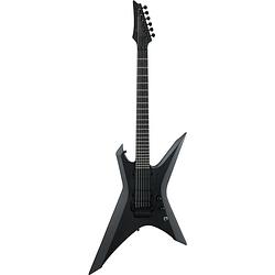 Foto van Ibanez iron label xiphos xptb620-bkf black flat elektrische gitaar met gigbag