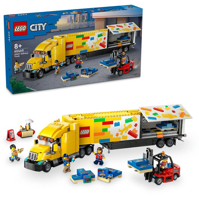 Foto van Lego city gele vrachtwagen 60440