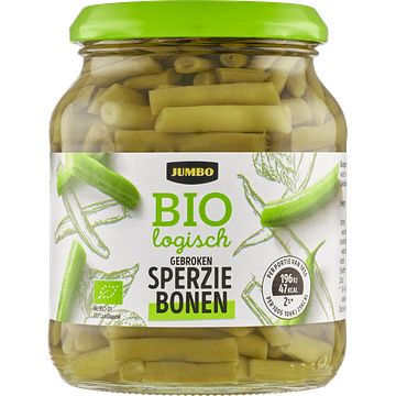 Foto van Jumbo sperziebonen biologisch 340g