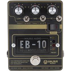 Foto van Walrus audio eb-10 black preamp / eq / boost effectpedaal