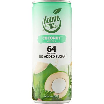 Foto van Iam super juice coconut drink with bits 250ml bij jumbo