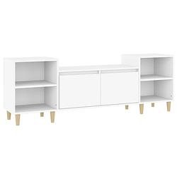 Foto van The living store televisiekast - tv-meubel - 160x35x55 cm - wit