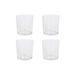 Foto van Orange85 drinkglazen - pinta - rond - 360 ml - set van 4 - glazen - transparant