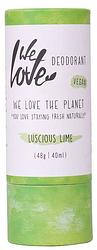 Foto van We love the planet deodorant stick luscious lime