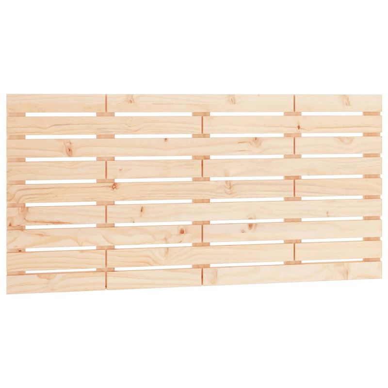 Foto van The living store houten wandhoofdbord - massief grenenhout - 156 x 3 x 63 cm - rustiek design