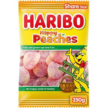 Foto van Haribo happy peaches 250g bij jumbo