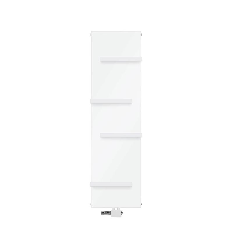 Foto van Badkamerradiator 1600x452 mm wit met universele aansluitset ml-design