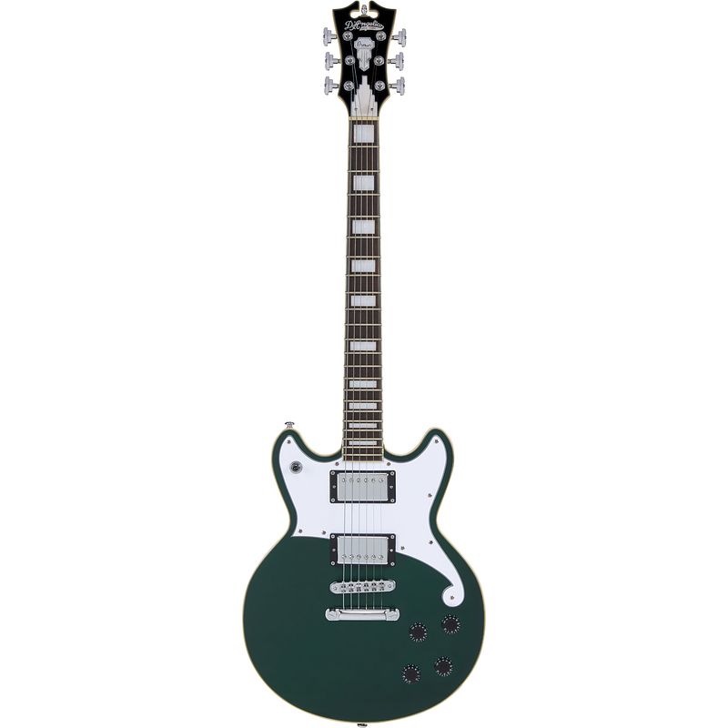 Foto van D'sangelico premier brighton satin sherwood green elektrische gitaar