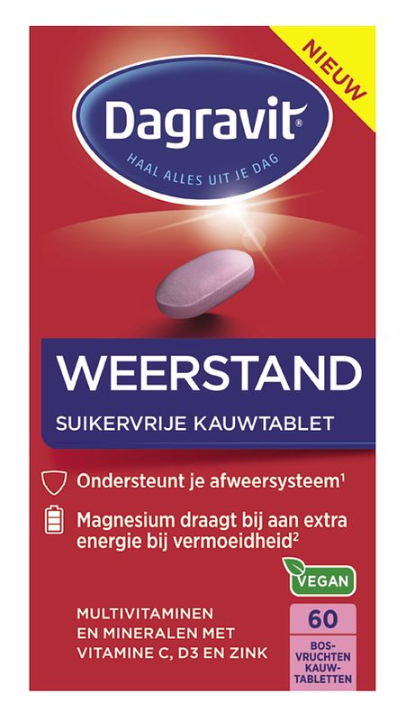 Foto van Dagravit weerstand suikervrije kauwtabletten