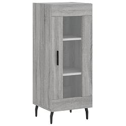 Foto van Vidaxl dressoir 34,5x34x90 cm bewerkt hout grijs sonoma eikenkleurig