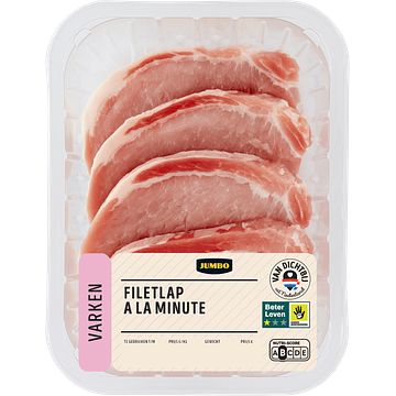 Foto van Jumbo filetlapjes a la minute naturel 4 stuks 300g