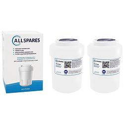 Foto van Allspares waterfilter (2x) voor koelkast geschikt voor ge mwf
