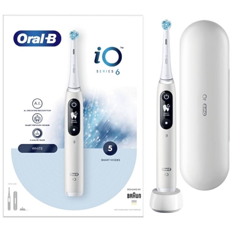 Foto van Braun oral-b io 6 elektrische tandenborstel wit