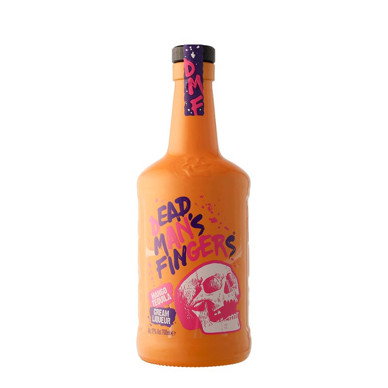 Foto van Dead man'ss fingers mango tequila cream 0.7 liter premix cocktails